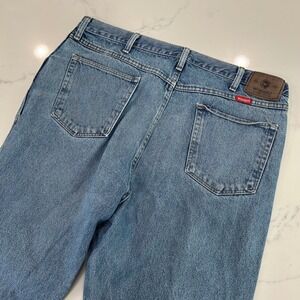 Wrangler Mens‎ 36x32 Cowboy Jeans Relaxed Fit Western Workwear Straight Denim